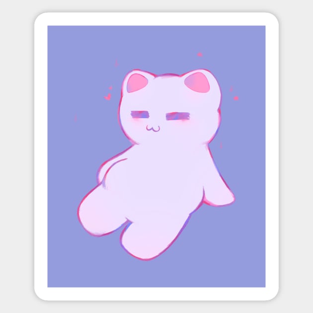 Lazy Baby Catto I Sticker by silly cattos